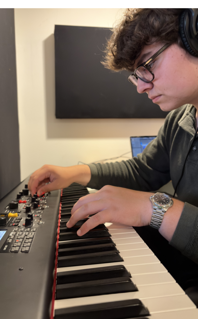 Kevin Ward-Krug in the studio - music producer